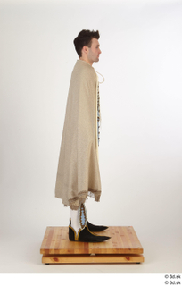   Photos Man in Historical Civilian suit 11 16th century Historical Clothing a poses cloak whole body 0006.jpg